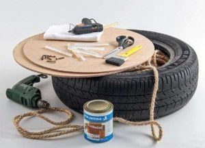 Пуф з шини своїми руками: матеріали та інструменти, інструкція створення