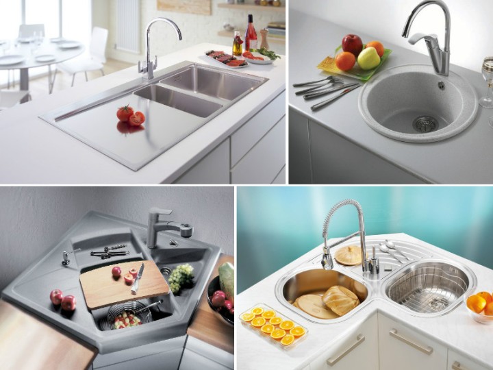 Види раковин для кухні за різними критеріями
