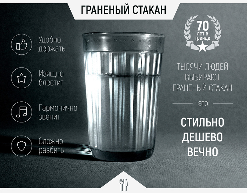 Чому гранований стакан перетворився в губастый