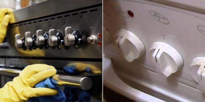 Чим очистити ручки плити від жиру, щоб не стерти написи